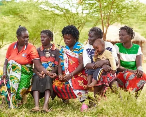 Kushoto team engaging with a local community